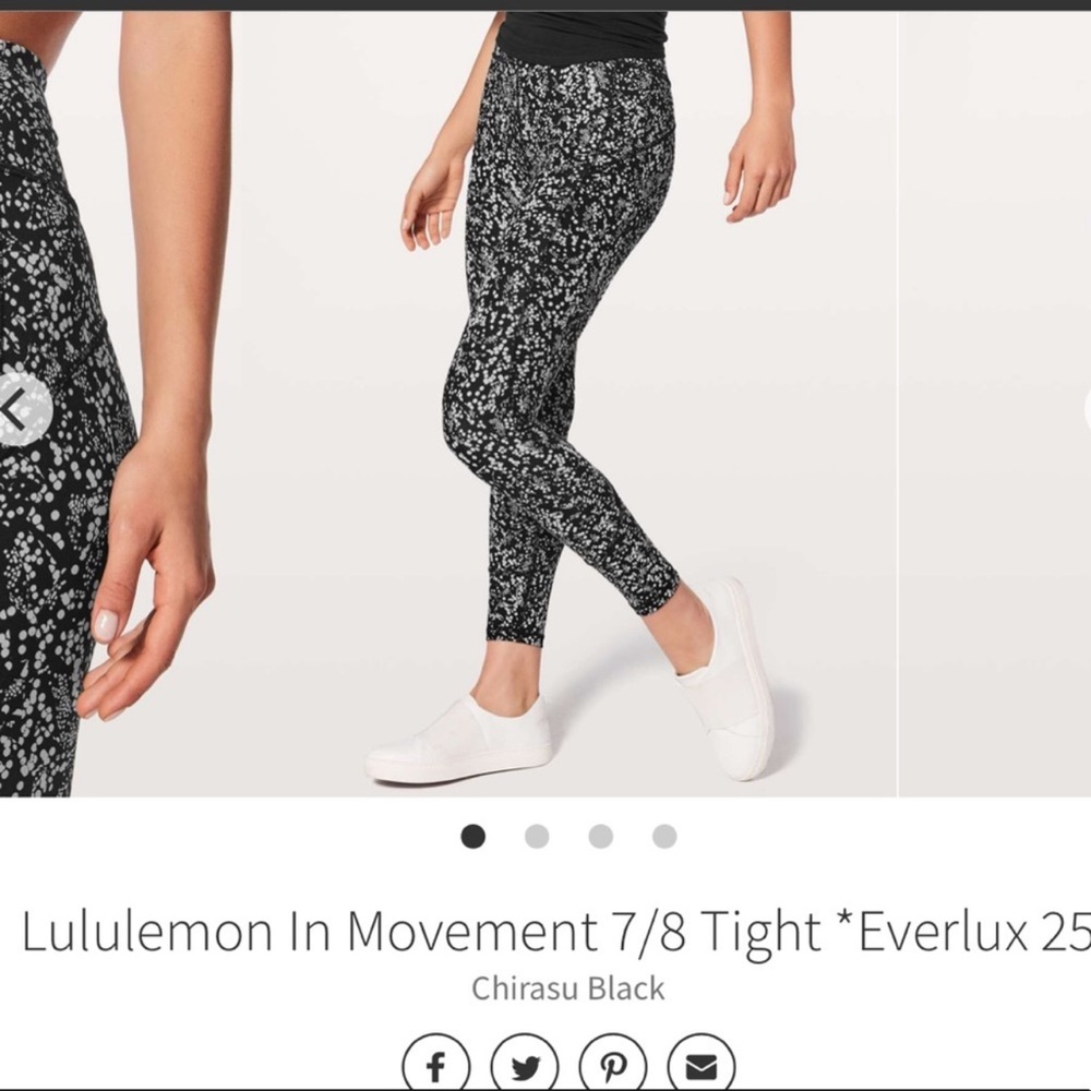 Lululemon Athletica Black and White Leggings